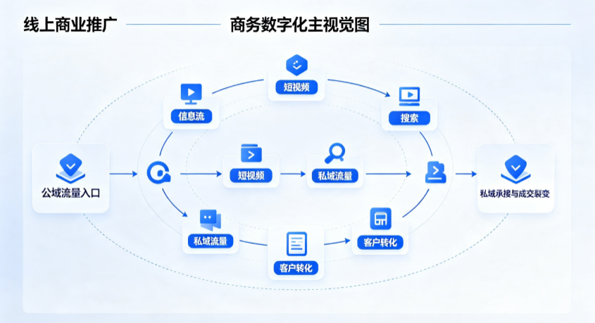 怀远县线上商业推广怎么做？全域流量闭环搭建与低成本转化实战指南